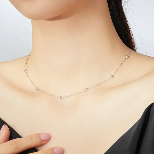 LUX CZ Link Chain Necklace Female Choker Necklace