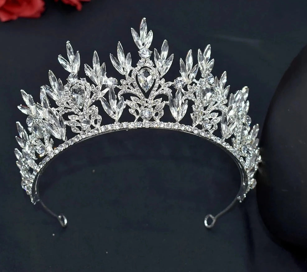 LUX Hair Accessories Bridal Crown Rhinstone Bride Headwear