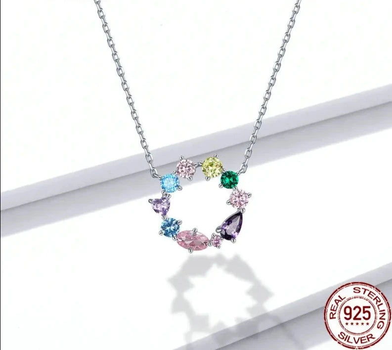 LUX Wreath Necklace for Girl Jewelry Colorful AAA CZ Jewelry Original Design