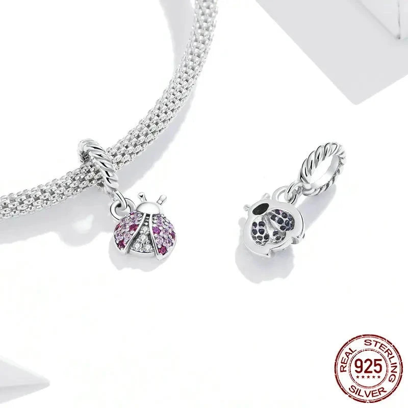 LUX Ladybug Zircon Pendant Charm fit Original Bracelet