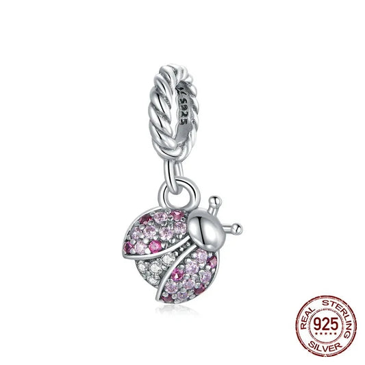 LUX Ladybug Zircon Pendant Charm fit Original Bracelet