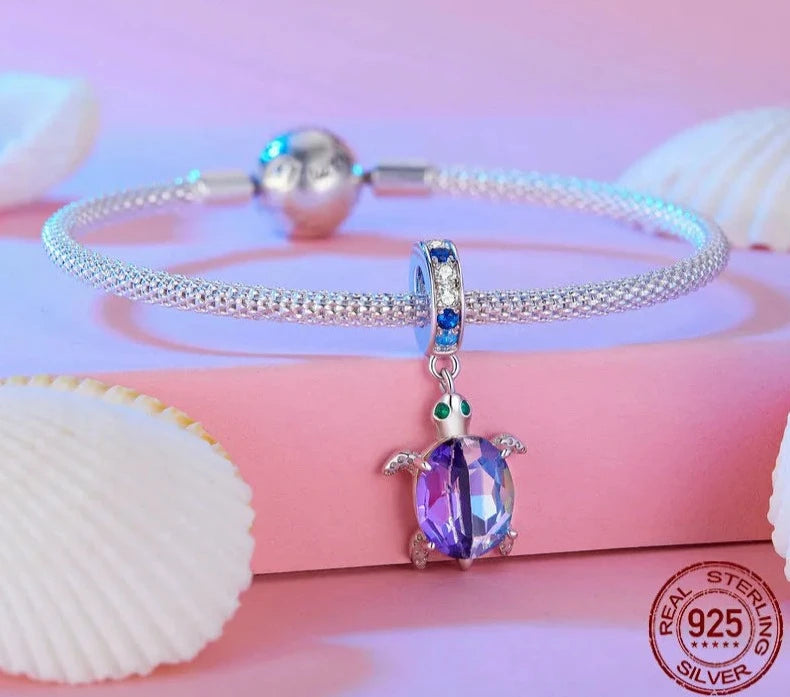 LUX Dreamy Oecan Series Dazzling Crab Beads Seahorse Pendant Charms Bracelet and Necklace's