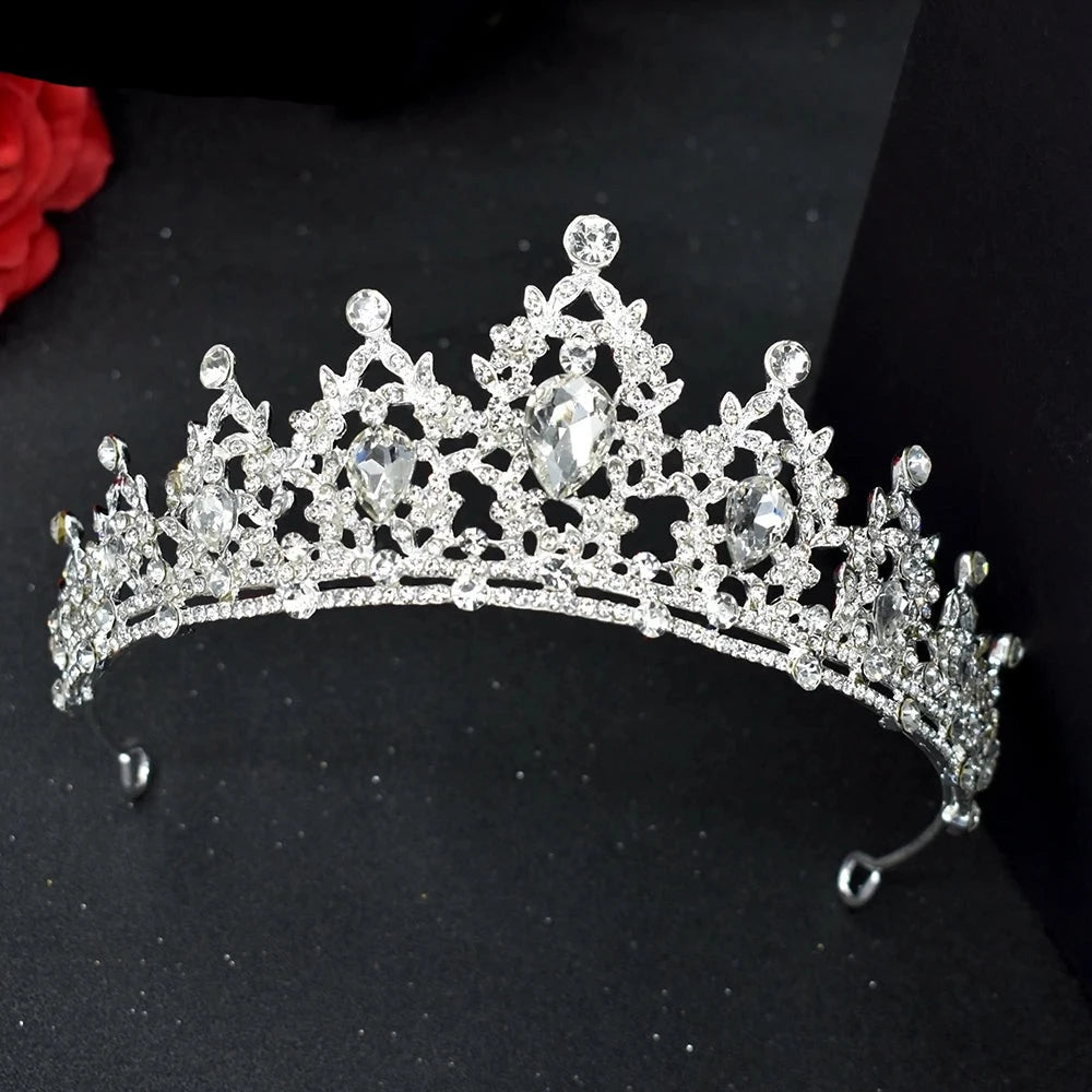 LUX Princess Crown Hair Jewerly for Bride Headband