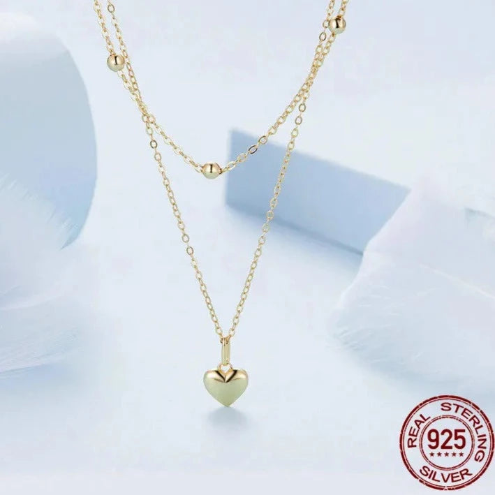 LUX Sterling Silver Heart Pendant Necklace