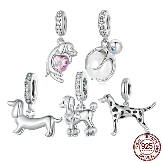 LUX Pet Dog Charm Beads for Charm Bracelet