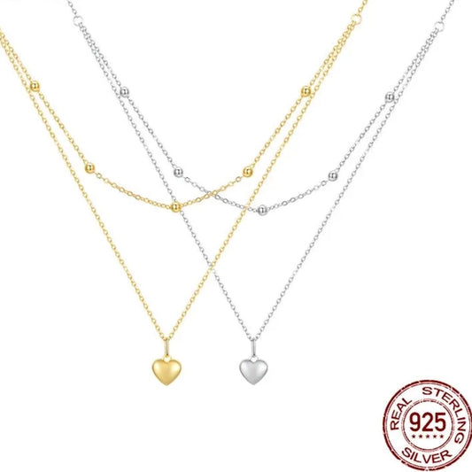 LUX Sterling Silver Heart Pendant Necklace