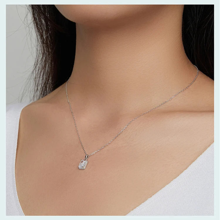 LUX Big Shiny Gem Link Chain Fine Jewelry Zircon Luxury Necklace