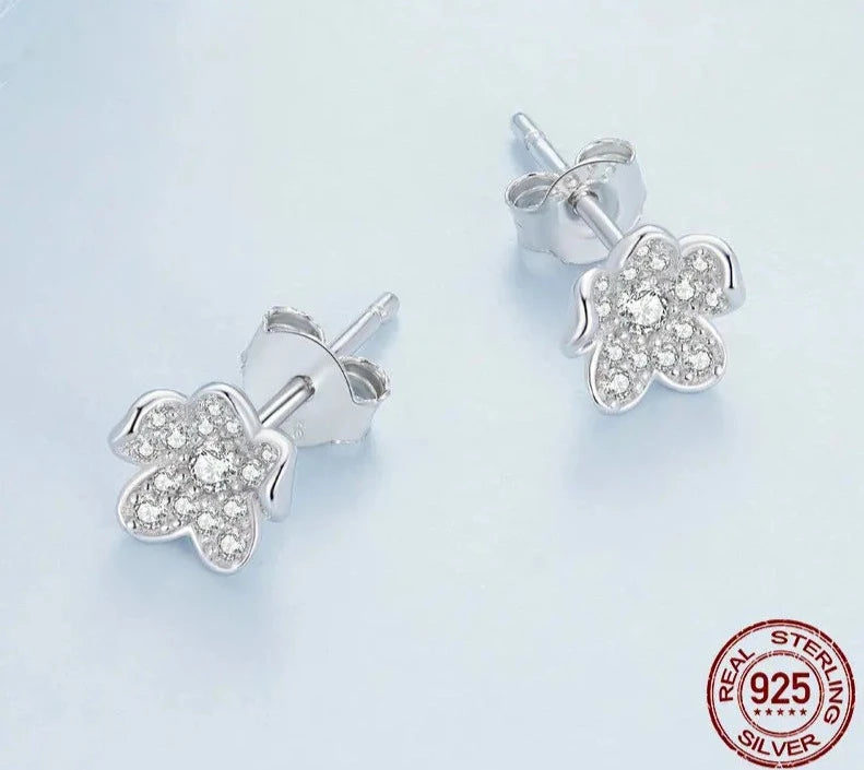 LUX Exquisite Flower Series Flower to Flower Ring & Earrings Jewelry